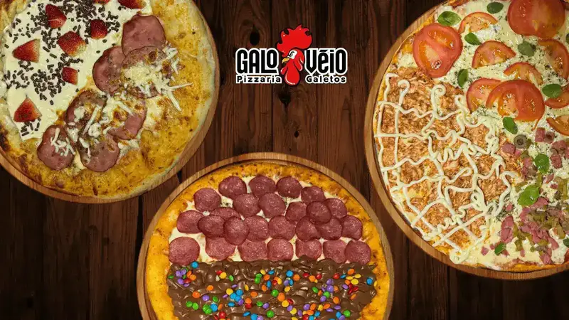 Pizza artesanal do Galo Véio